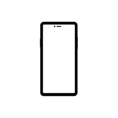 Modern illustration with mobile phone. Smartphone icon