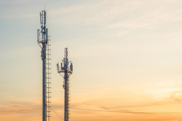 base station network operator. 5G. 4G, 3G mobile technologies.