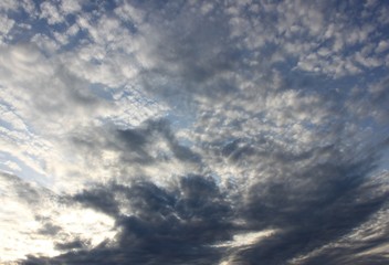 blue sky with clouds