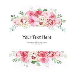 beautiful wedding card floral wreath template