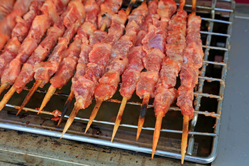 Roast mutton in a restaurant
