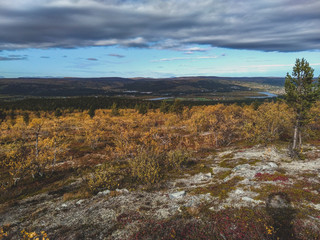 The wild nature of the Finnmark region of northern Norway