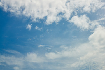 blue sky with white clouds