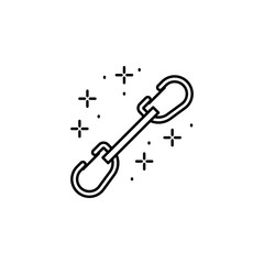 Carbine equipment icon. Element of mountaineering icon