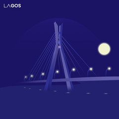 Lekki-Ikoyi Bridge at Night
