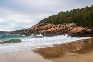 Two waves at Sand Beach