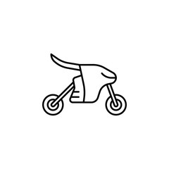 Motorbike transport icon. Element of future transport icon