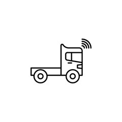 Lorry transport connection icon. Element of future transport icon