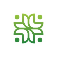 green leaf logo