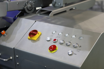 control panel of food manufacturing equipment