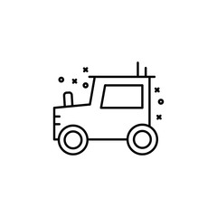 Tractor machine industry icon. Element of industries icon