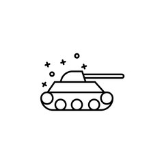 Military tank war weapon icon. Element of industries icon