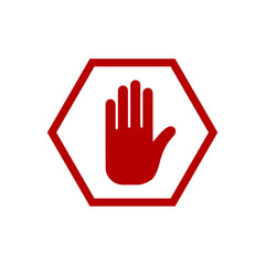 Obraz premium Do not enter signage design template