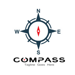 compass logo, icon and symbol. illustration design