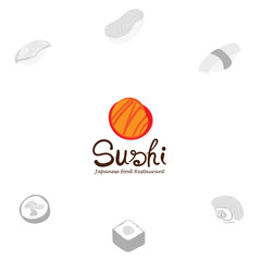 sushi logo graphic japanese food