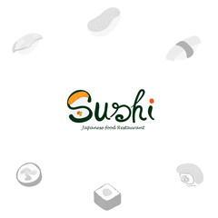 sushi logo graphic japanese food