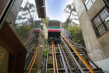 cliff railway in Valparaiso, Chile