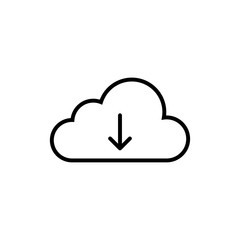 Cloud download icon