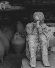 Pompeii petrified person