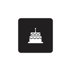 Birthday cake icon symbol vector