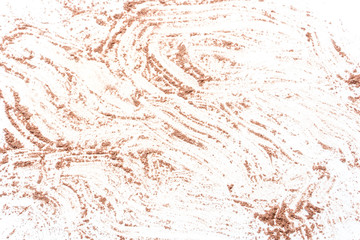 background painting art with cosmetic foundation 