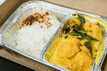 Food delivery - Salted Egg Butter Chicken rice