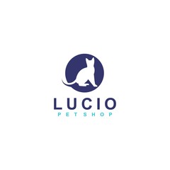 cat logo template, pet shop design creative idea