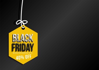 Black friday sale banner layout template design