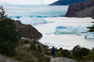 Glacier Grey in  Torres del Paine National Park, Chile