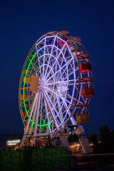 ferris wheel at night