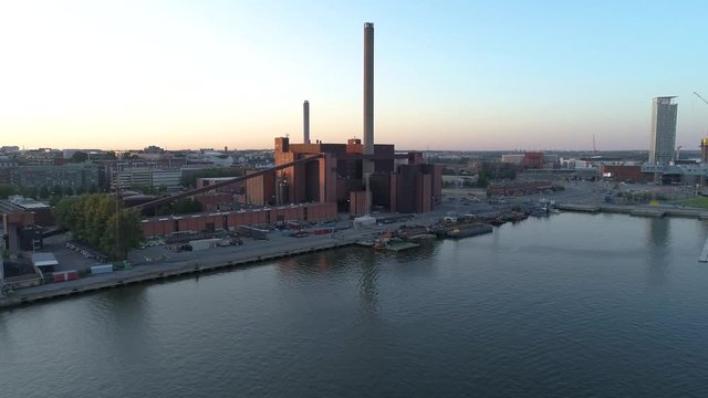 hernesaari power plant helsinki Finland shore sea coal