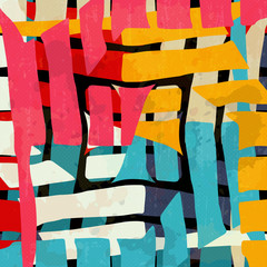 abstract geometric objects graffiti grunge effect © VECTOR CORPORATION