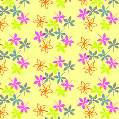 Colorful leaf pattern background. Modern design
