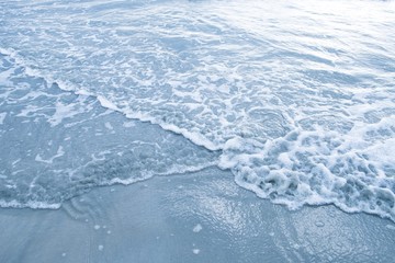 Bubble in the wave of the sea