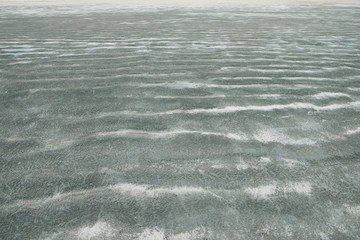 Black sand after the tide is falling