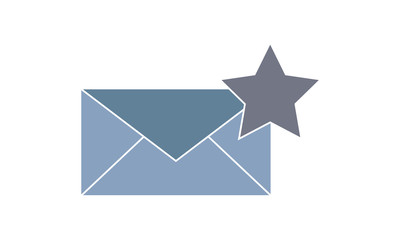 Favorite mail icon for saved or bookmarked messages