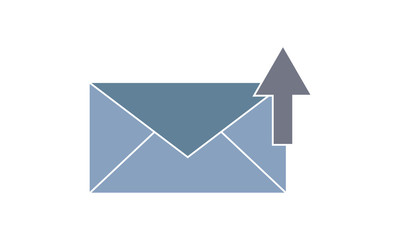 Arrow, email, message, up, upload icon