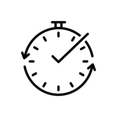 Black line icon for real 