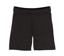 Gym shorts isolated - black