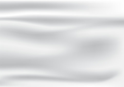 Abstract wrinkles of white satin and silk  fabrics background and texture in vector design.