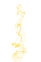 Abstract yellow smoke brush