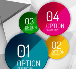 Paper infographics option geometric design