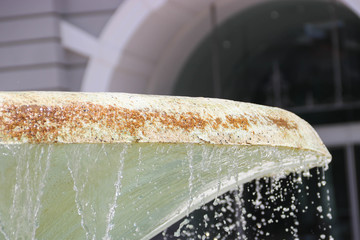 Fountain, flowing water