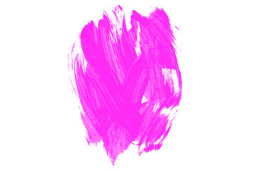 Fototapeta premium Pink watercolor stains background. Pink brush