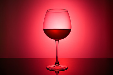 Naklejka na ściany i meble glass of red wine