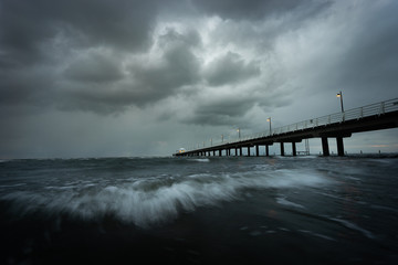 Fototapeta premium Stormy Jetty