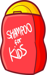 Cute and funny pink shampoo for kids