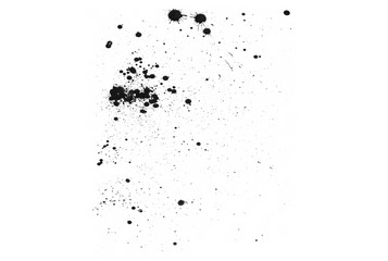 Abstract ink drops on white background