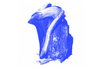 Fototapeta premium Blue watercolor stains backdrop