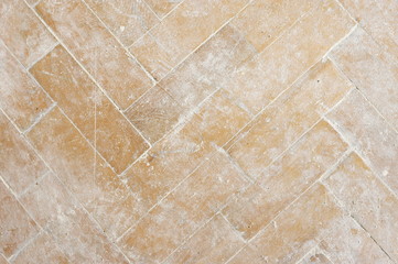 Old distressed wood parquet floor texture - 295776933